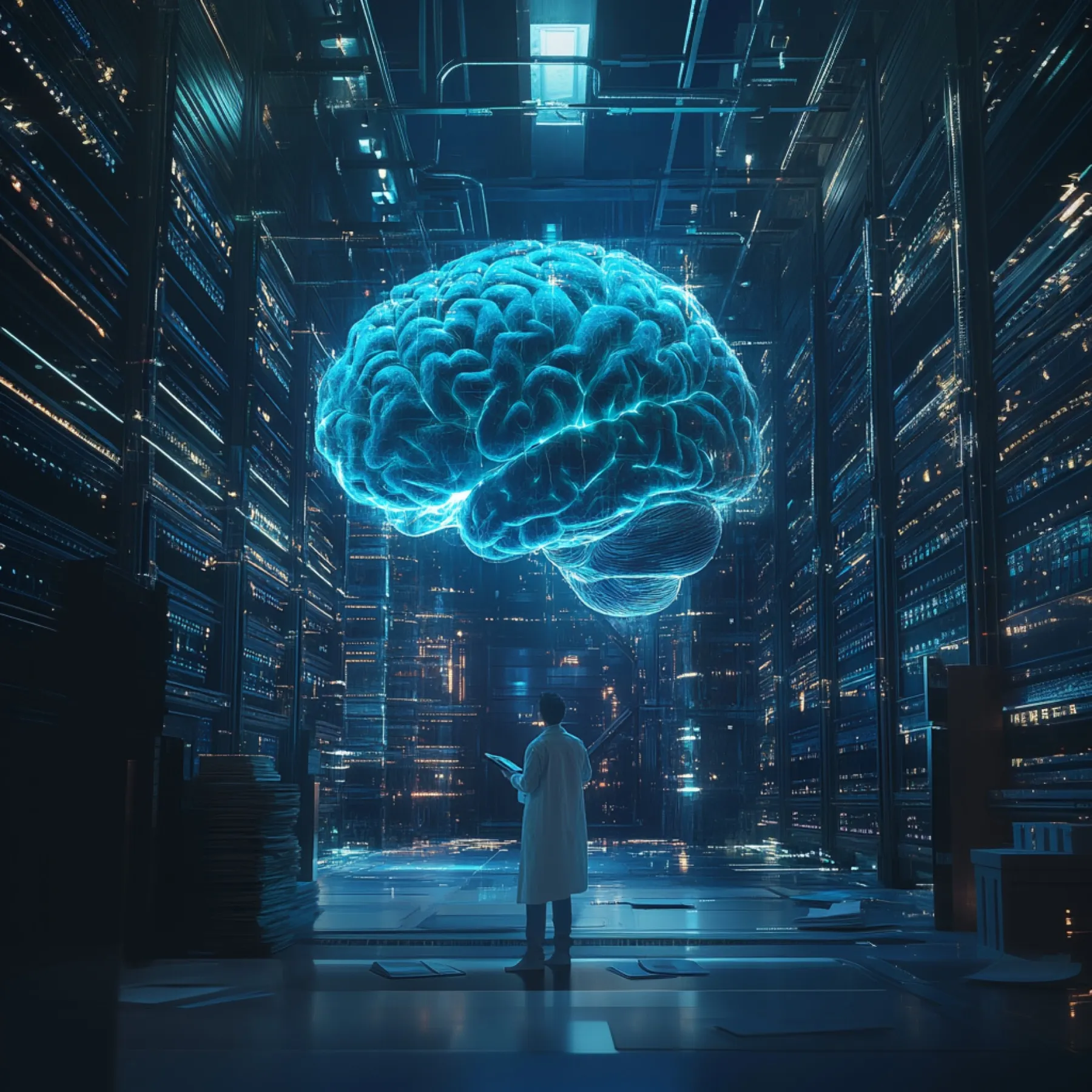 AI Brain Artwork